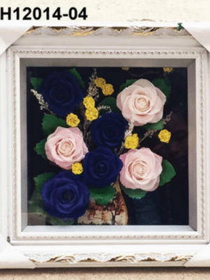 Cadre Floral Bleu Nuit  – TH12014-04