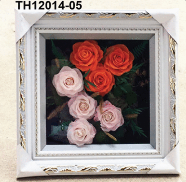 11 Cadre Floral Rose Poudré – TH12014-05
