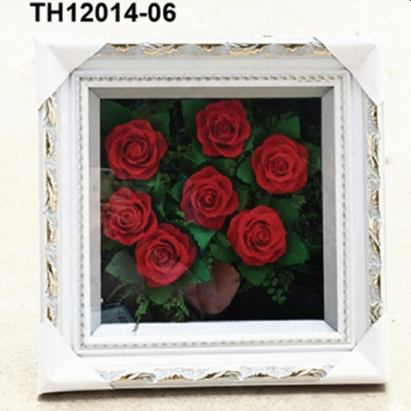 12 Cadre Floral Rouge Intense – TH12014-06