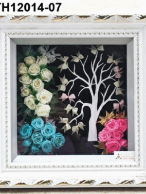 Cadre Arbre & Roses Multicolores – TH12014-07