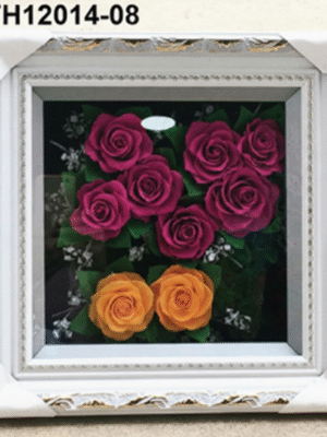 Cadre Floral Fuchsia & Or – TH12014-08