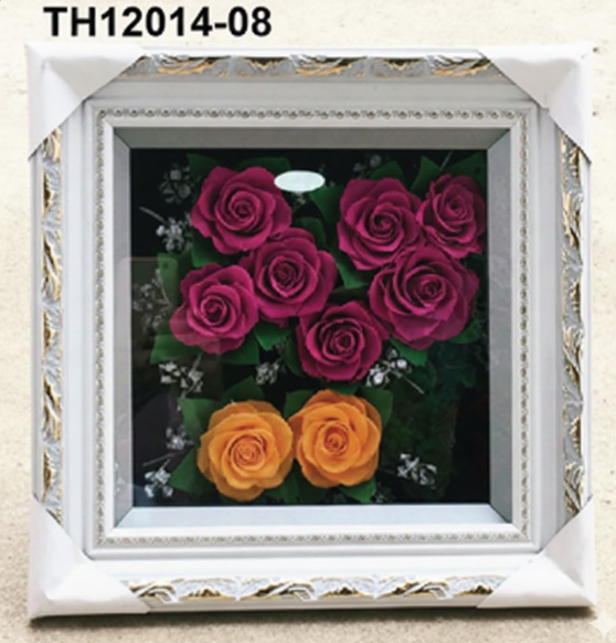 Cadre Floral Fuchsia & Or – TH12014-08