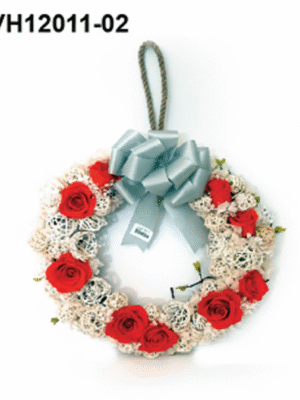 Couronne Élégance Rouge & Ivoire – VH12011-02