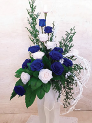 Élégance Royale Bleu & Blanc – BS13004-32