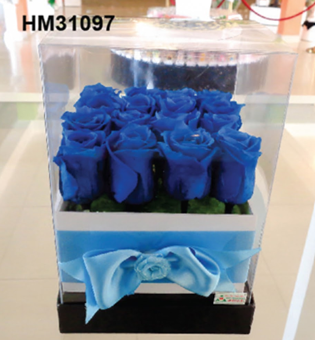 Cube de Roses Bleues – HM31097