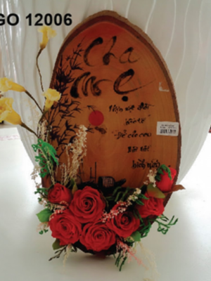 Tableau Floral Bois & Roses – GO12006