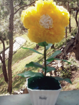 Fleur Décorative Jaune – CTC12001-07