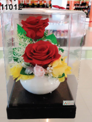 Arrangement Floral Sous Cube – HM11012