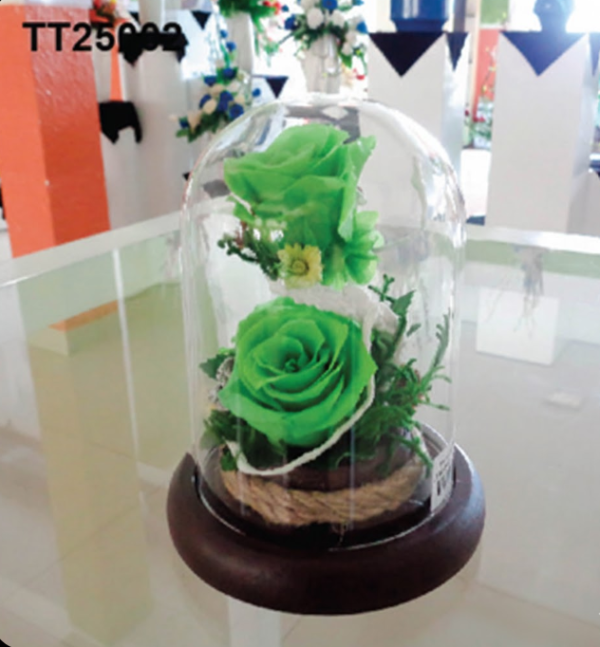 Cloche de Roses Vertes – TT25002