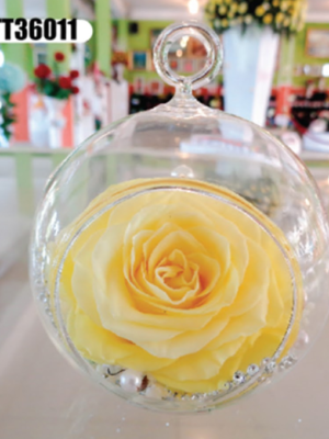 Sphère Cristal Rose Jaune – TT36011