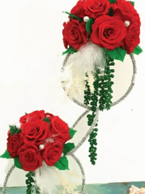 Bouquet Duo Rouge Élégance  – KS13001-01