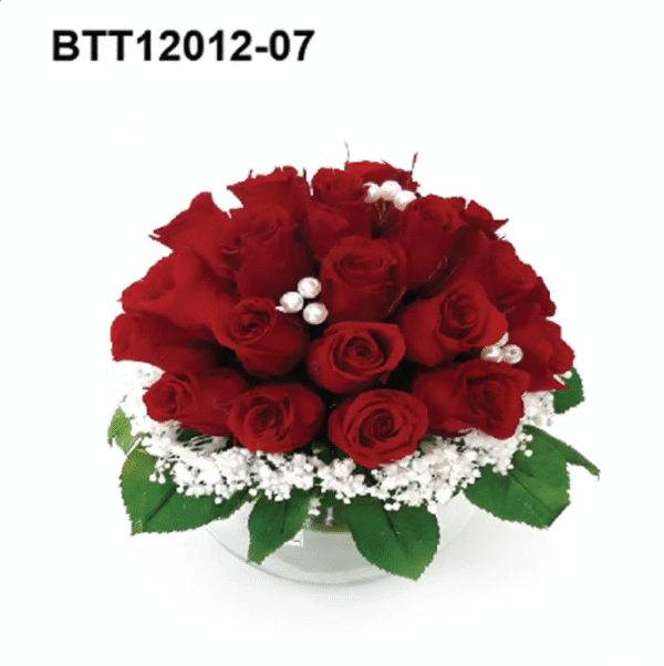 Bouquet Rouge perles Élégantes – BTT12012-07