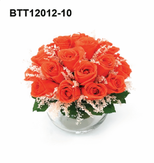 36 Bouquet Orange blanc neige – BTT12012-10
