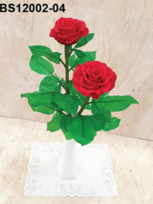Duo de Roses Rouges Élégance – BS12002-04