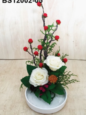 Arrangement Blanc Baies Rouges – BS12002-05