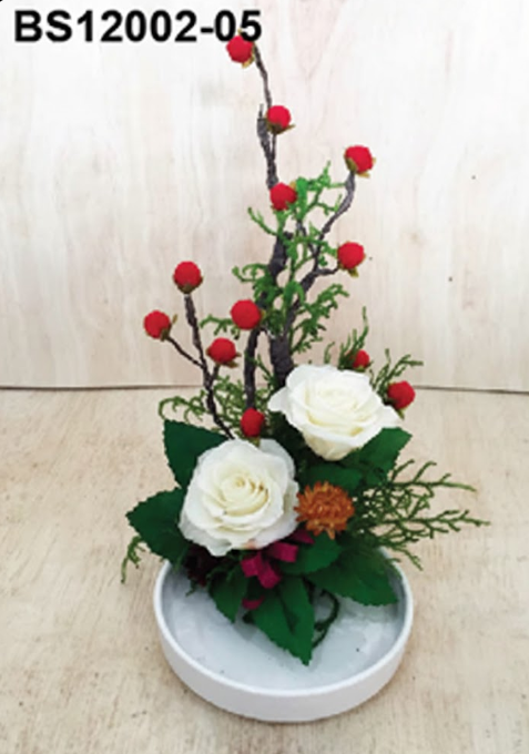 Arrangement Blanc Baies Rouges – BS12002-05