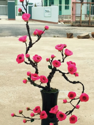 60 Branches de Fleurs Rose Fuchsia – BS12005-01