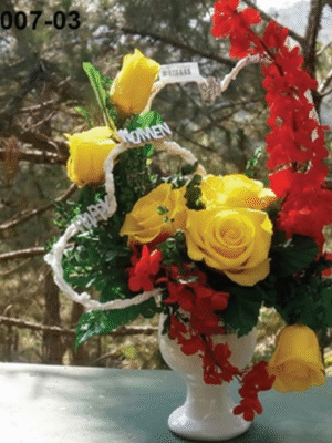 Roses Jaunes & Élégance Florale – BS12007-03