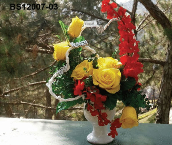 Roses Jaunes & Élégance Florale – BS12007-03