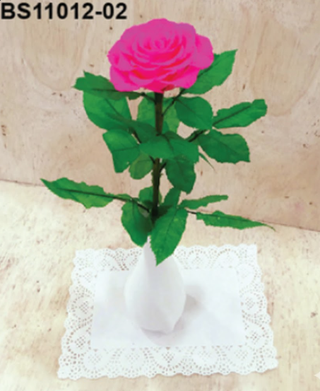 Rose Rose Élégance en Soliflore – BS11012-02