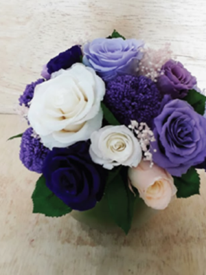 77 Bouquet Lavande & Blanc – BS12011-01