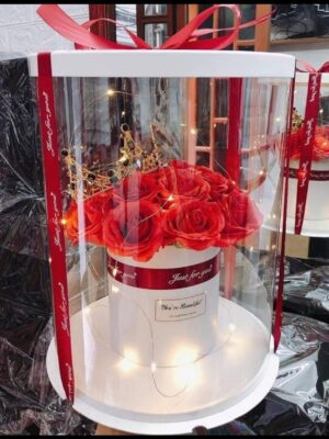 Coffret Floral Royal Roses Rouges