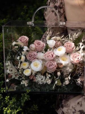 30 Coffret Floral Élégance Rosée