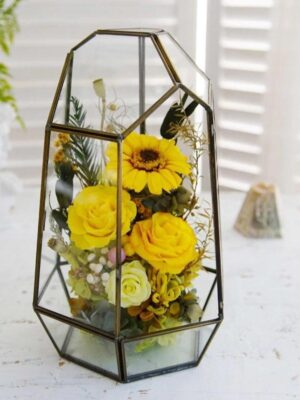 57 Terrarium Floral Soleil Doré