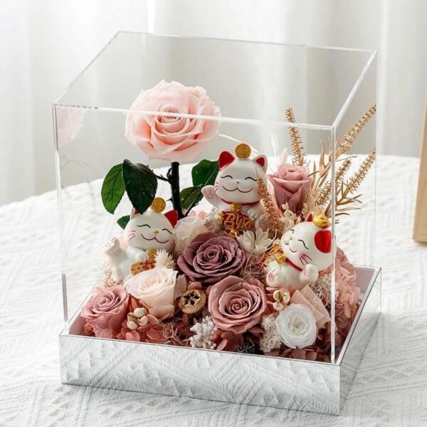 68 Coffret Floral Porte-Bonheur Rose